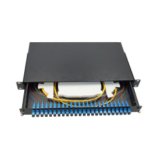 Wanbao good quality and price 19'' 1U ODF 24 Port SC fiber optic patch panel distribution box